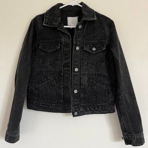 Women's Ivy + Main Black Denim Jacket Size S